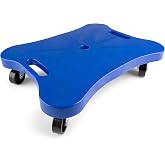 Champion Sports Scooter Board &ndash; Choice of Handles or No Handles, Durable Plastic Scooters for Youth Gym &amp; PE Class, Indoor &amp; Outdoor Play, Non-Marring Wheels, Multiple Sizes &amp; Colors