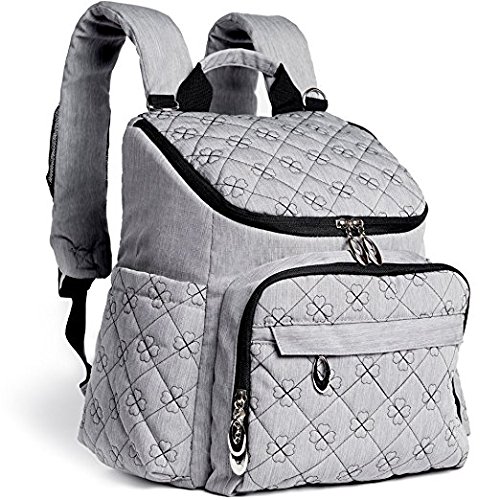 Eloni Baby Large Diaper Bag Backpack | Stylish and Multifunction Design
with Insulated Pockets, Changing Pad, and Stroller Straps | Neutral
Grey for Women and Men Eloni Baby Large Diaper Bag Backpack | Stylish and Multifunction Design
with Insulated Pockets, Changing Pad, and Stroller Straps | Neutral
Grey for Women and Men