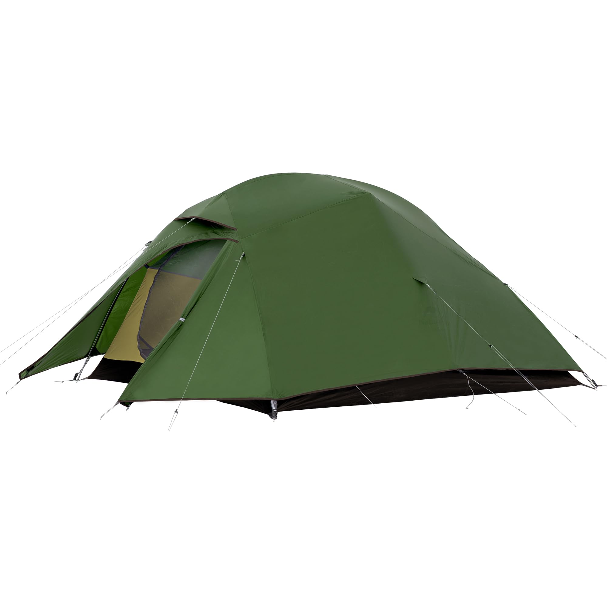 Naturehike Cloud-Up 3 Ultralight Professional Tent 3 Persons Backpacking Hiking Camping Cycling Tent (20D Forest Green Upgrade)