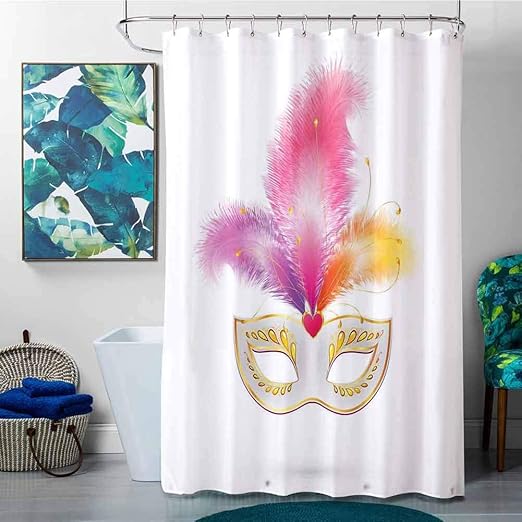 Amazon Com Homecoco Bathroom Shower Curtains Sets Complete Mats