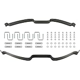 Helper Spring Kit 2000 LBS Fit 2007-22 Chevy Silverado 1500 GMC Sierra 1500 | Leaf Spring Load Assist for Towing, Hauling and Heavy-Duty Applications, Enhances Rear Suspension Support and Stability