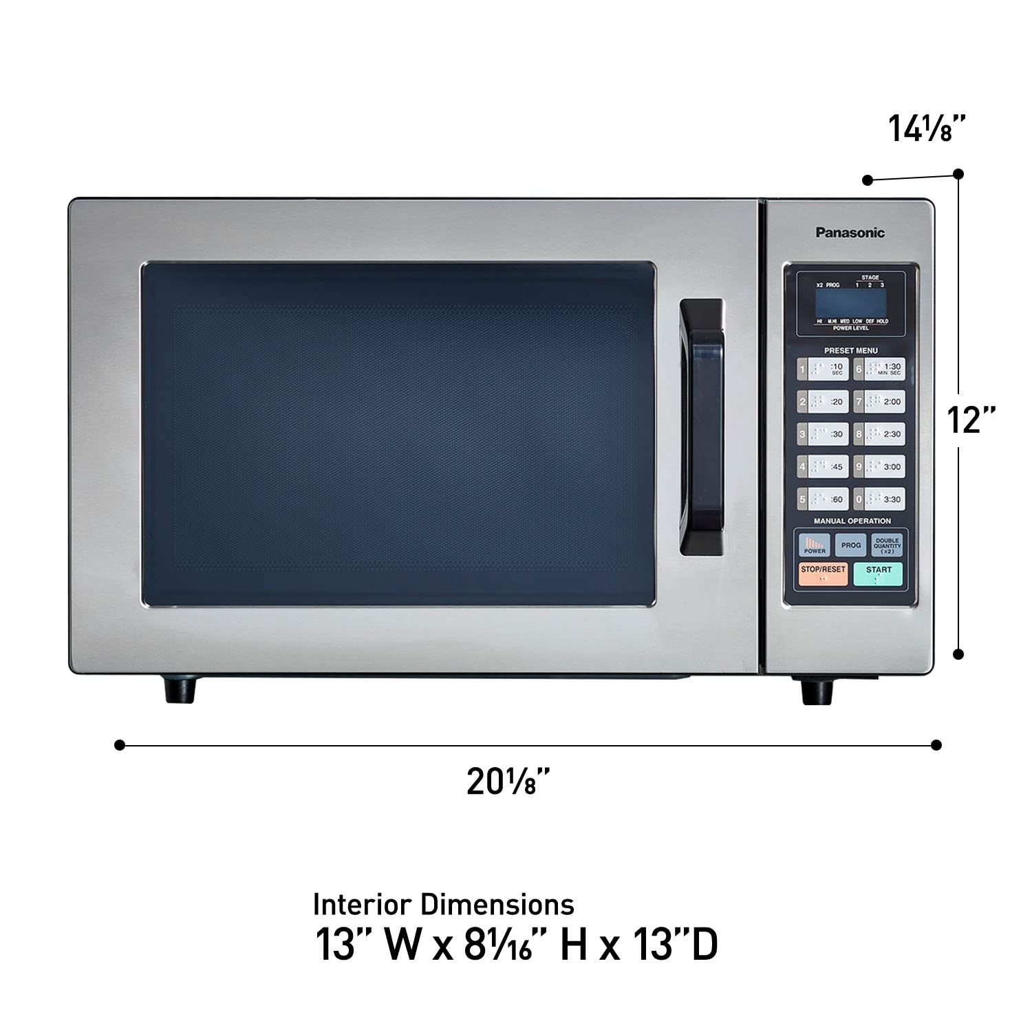 Panasonic NE-1054F Stainless Steel with 10 Programmable Memory, Touch Screen Control and Bottom Energy Feed, 5