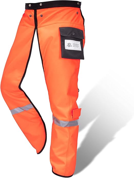 Chainsaw Chaps Technical 8 Layers Class B for Chainsaw Users Orange