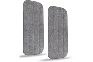 Spray Mop Replacement Mop Pads, CLDREAM Microfiber Washable Mop Pads for Wet Or Dry Floor Cleaning - 2Pcs