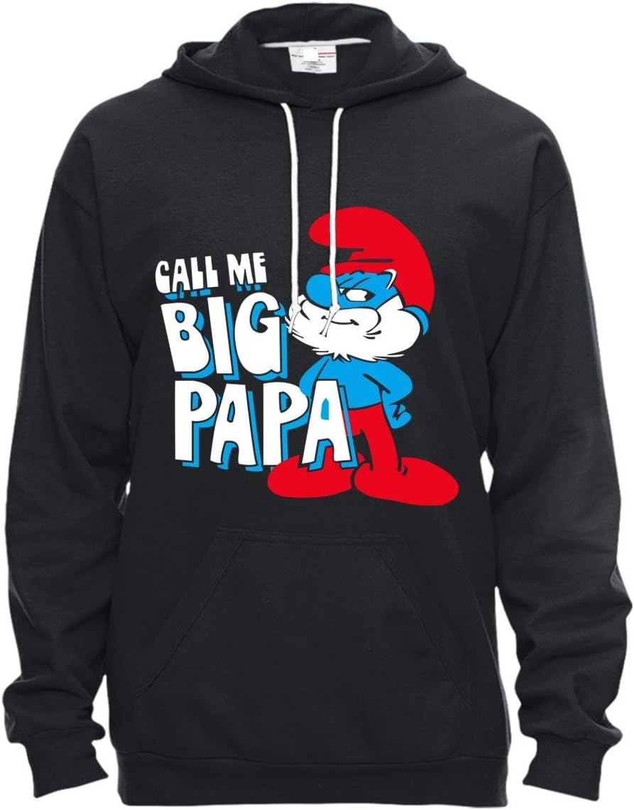 Call Me Big Papa T Shirt, The Smurfs TV Series T Shirt - Hooded Fleece