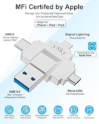 MFi Certified 1TB Photo Stick for iPhone,4 in1 USB