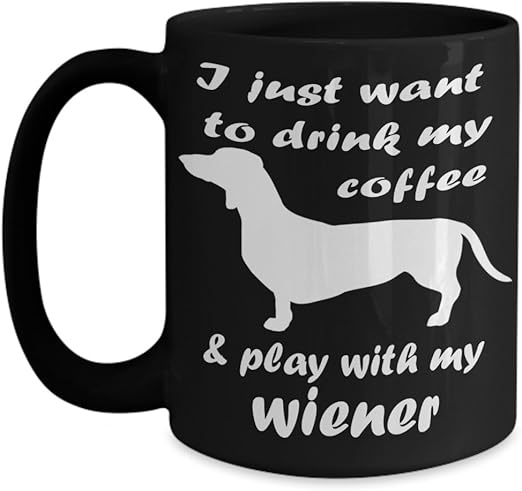 wiener dog mug