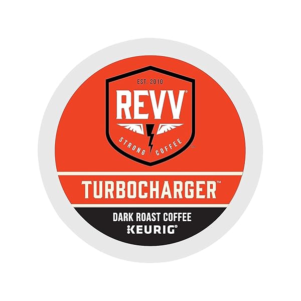 REVV TURBOCHARGER, SINGLE-SERVE KEURIG K-CUP PODS, DARK ROAST COFFEE, 24 COUNT