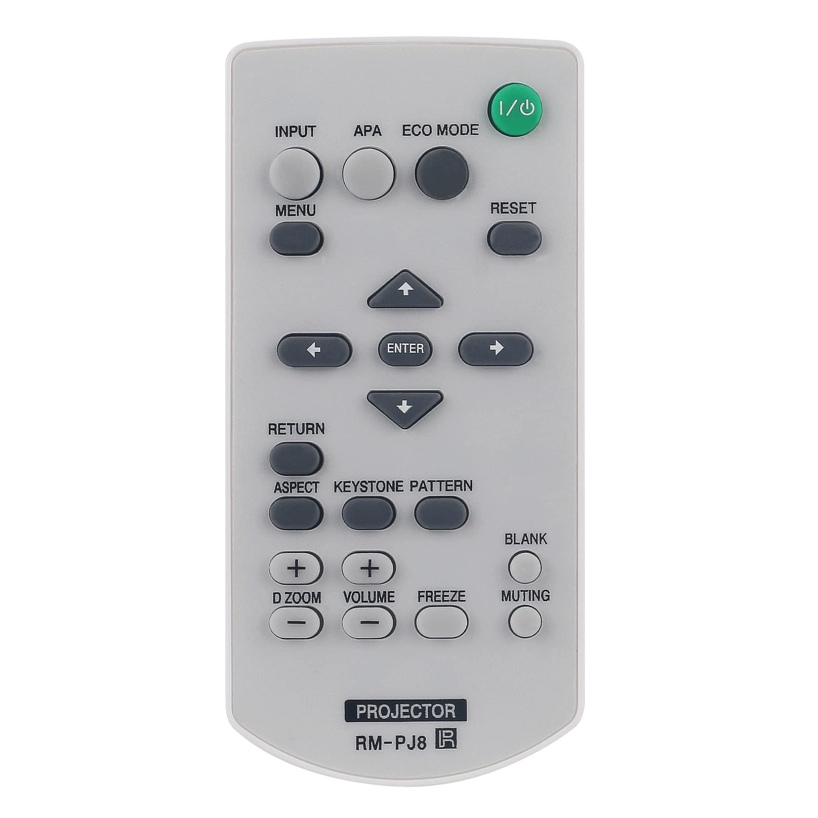 VINABTY RM-PJ8 RM-PJ8CN Remote control Replaced fit for Sony Projectors VPL-CH370 VPL-EX272 VPL-EW246 VPL-SW630M VPL-CH375 VPL-EX275 VPL-EW255 SW526 VPL-EX225 VPL-SX630 VPL-DX125 VPL-SW526C