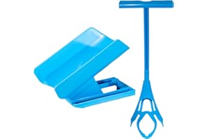 OrthoSleeve Sock Aid Device with Handle, Easy On Off Sock Assistant, Blue, Mobility Aid for Limited Range of Motion