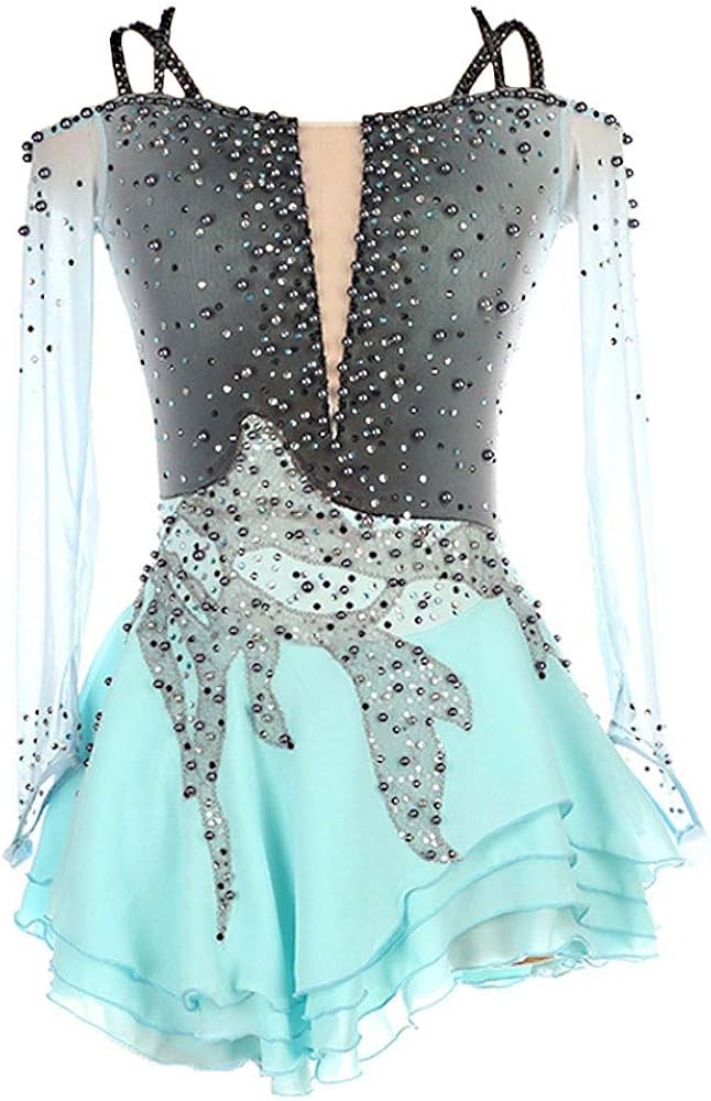 Kmgjc Figure Skating Dress Customized Competition Ice Skating Skirt for Girl Women Kids