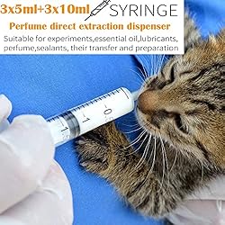 AKOAK 6 Pcs 5ML /10 ML Plastic Syringe