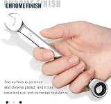 SORAKO 21 mm Ratchet Spanner Fixed Head Combination Wrench 72 Teeth view 2