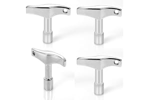 Taicols 4Pcs Drum Tuner Key for Acoustic and Electronic Drums Tuning Key Continuous Motion Speed Key Wrench and Wrench Percus