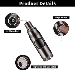 Navpeak Windproof Butane Torch Lighter - Refillable