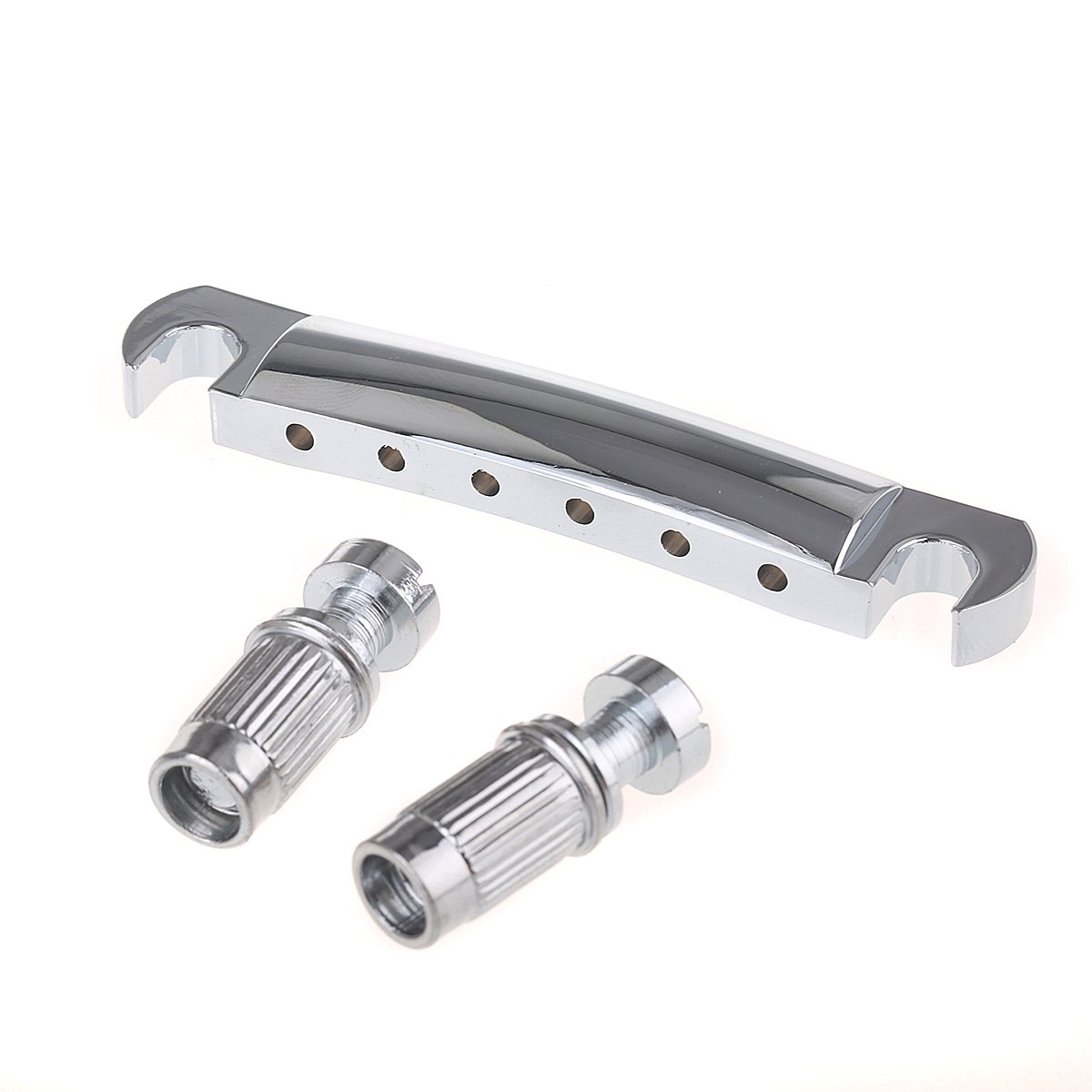 Musiclily Metric Guitar Tune-o-matic Stop Tailpiece for Les Paul Style,Chrome โ image 1