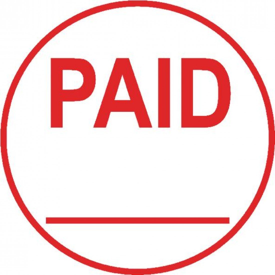 Colop EOS R17 "Paid" Self-Inking Circular Stamp (Pack of 1)