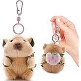 Dexprosy Guinea Pig Plush Keychain – Funny Keyring Charm for Women, Men | Car Key Handbag Purse Backpack Decor Gift