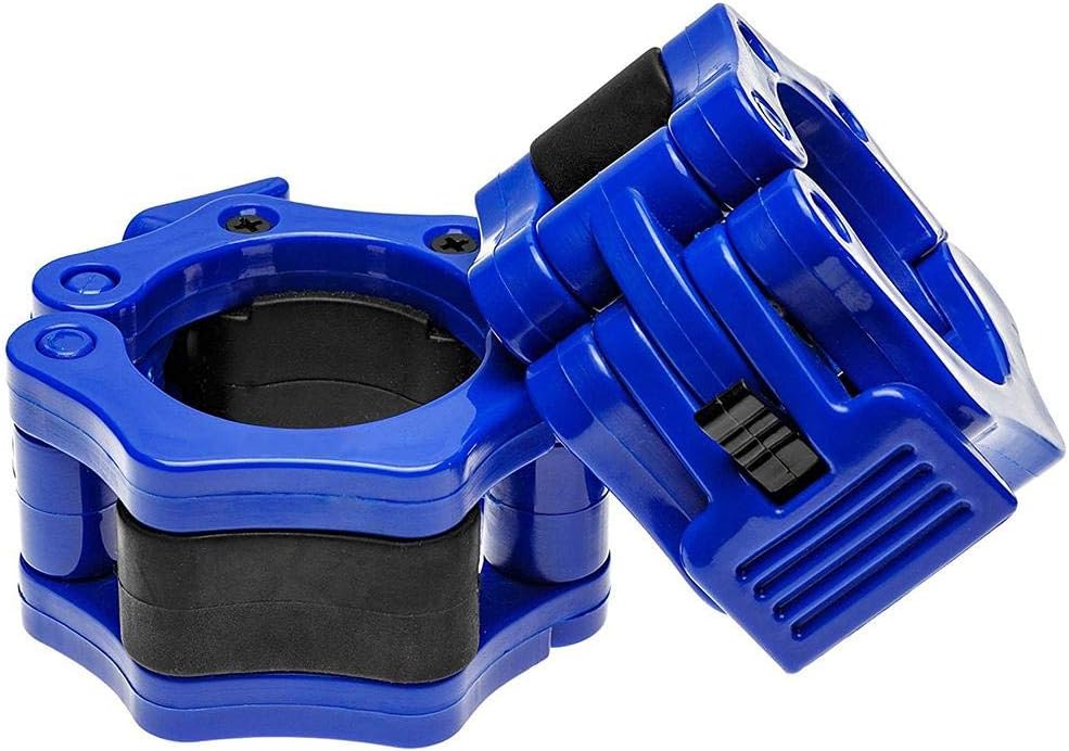 1 Pair 50mm Quick Release Barbell Lock Collar, Blue