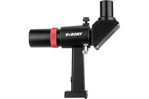 SVBONY SV182 Finderscope, Right-Angle Correct-Image Optical Finder, 6x30 Finder Scope for Astronomy Telescope, with Crosshair