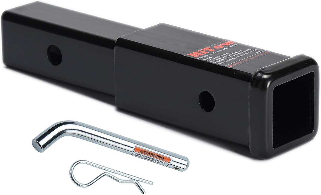 HiTow Trailer Hitch Receiver Tube Extenders for 2" Receiver, 7" Length