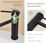 Peppermint Black Bathroom Basin Mixer Tap Swivel Spout Modern Sink Mono Lever view 8