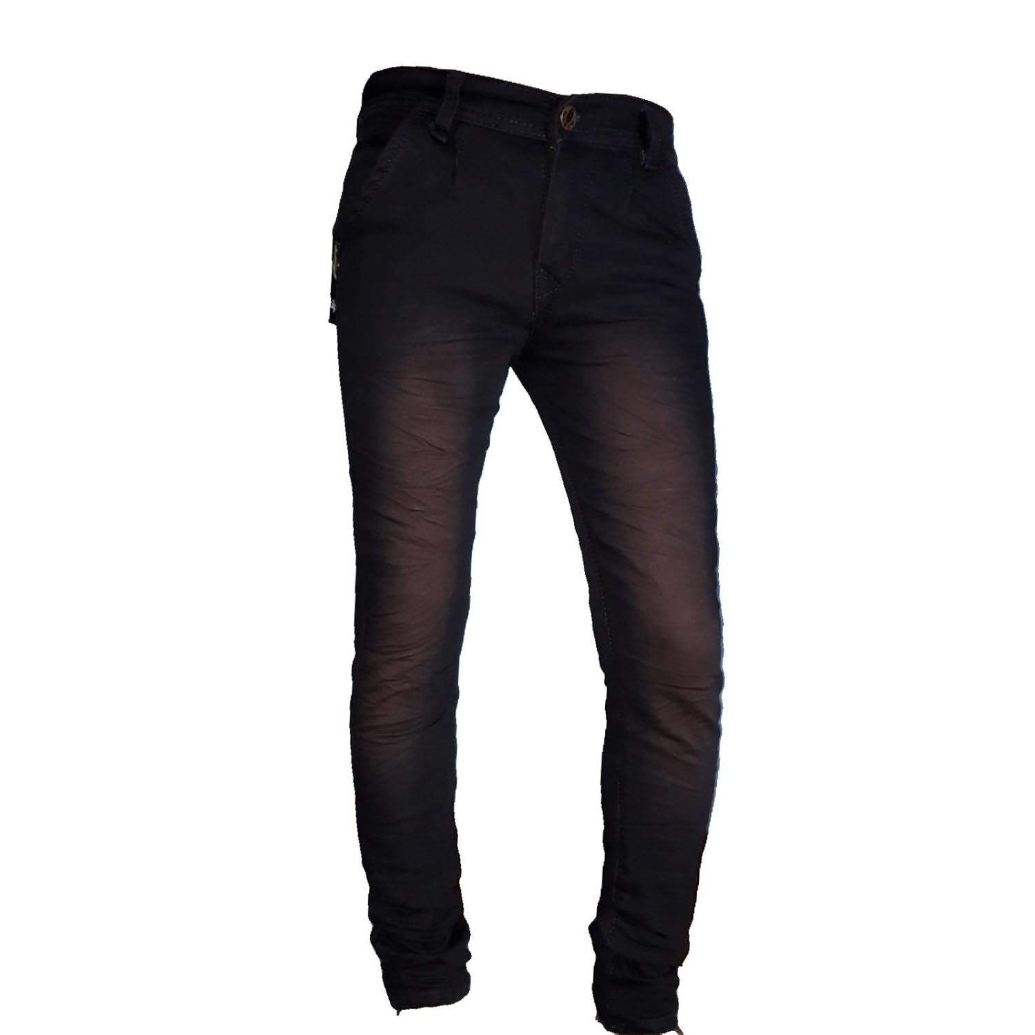 Buy Apple Zone Men S Dark Brown With Shaded Slim Fit Stretchable Mf Jea 0004 At Amazon In