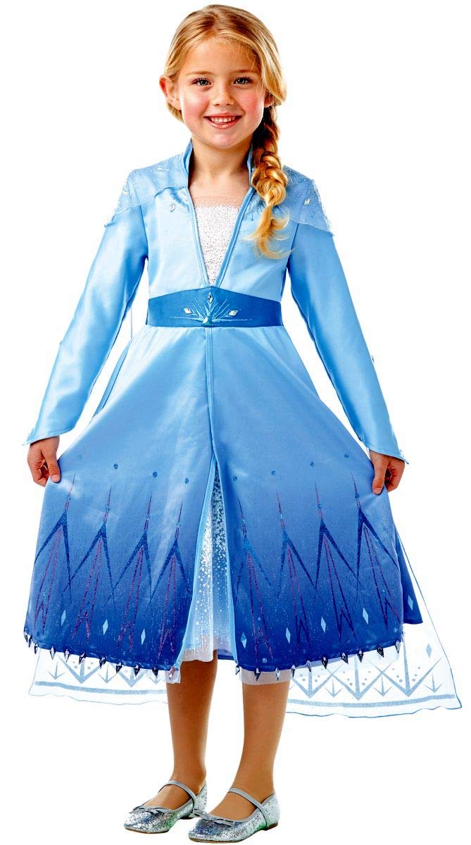 Rubie's Official Disney Frozen 2, Elsa Premium Dress, Childs Costume, Size Large Age 7-8 Years