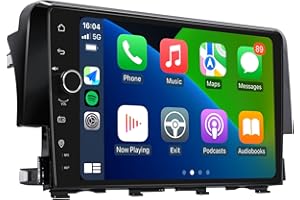 JOYING Car Radio for Honda Civic 2016-2021 Android 13 Car Stereo 9 Inch Head Unit with Carplay & Android Auto, Mirror Link, GPS Navigation, Bluetooth 5.0, Volume Knob(JY-HT145N4)