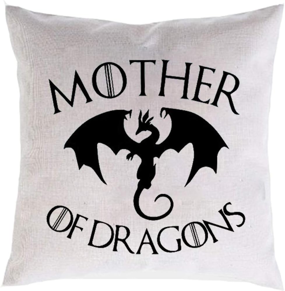 FaceYee Mother of Dragons Pillow Covers Game of Thrones Decor Daenerys Targaryen Cushion Covers Two Side Color:Game of Thrones
