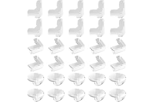 Corner Protector, 30 Pack Baby Proofing Edge Guards, Clear Table Corner Protector for Corners and Edges