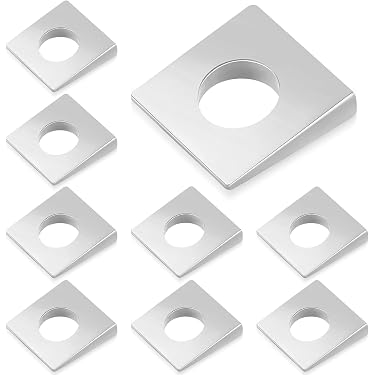 thumbnail image 2 of Albany County Fasteners 304 Stainless Steel Beveled Square Washers – Marine Grade – Sizes 1/4″ To 1″ 2 of 6
