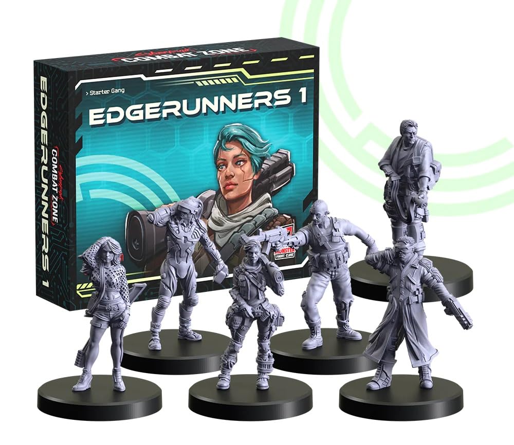 Monster Fight Club Cyberpunk Red Combat Zone: Edgerunners 1 Starter Gang Miniatures Expansion
