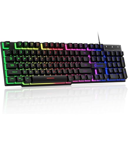 Amazon.com: AF981 Wired 99Keys Computer Keyboard, Quite Brown