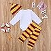 3Pcs/Set Infant Baby Boy Girl Snuggle this Muggle Rompers+Striped Pants+Hat Take Home Outfits