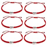 kelistom 6pcs Red String Evil Eye Charm Bracelets
