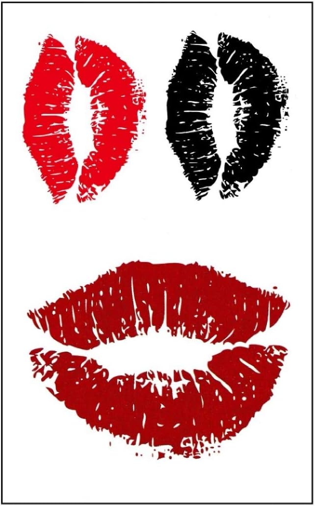 Tuzuru タトゥーシール 10枚セット ステッカー 防水 キスマーク 仮装 コスプレ ハロウィン コスプレ 仮装 通販 Amazon