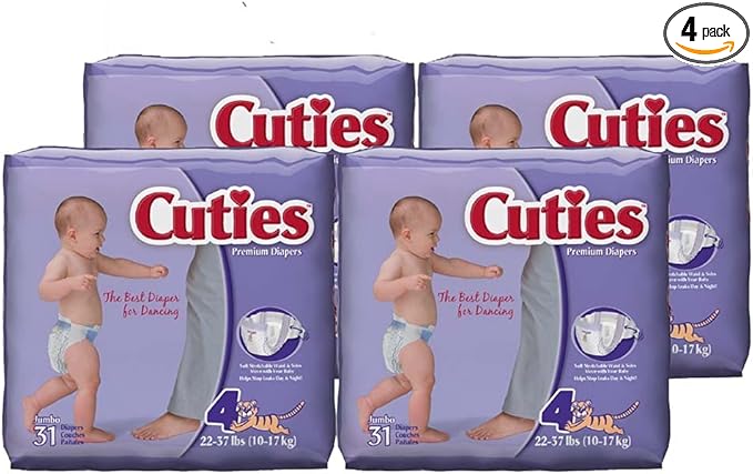 cuties complete care baby diapers size 4