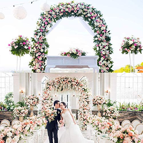 HLMBQ Torbogen Garten,Rankbogen Metall Rosenbogen für Kletterpflanzen Clematis,Gartenbogen Rankhilfe,wetterfest und… – Bild 5