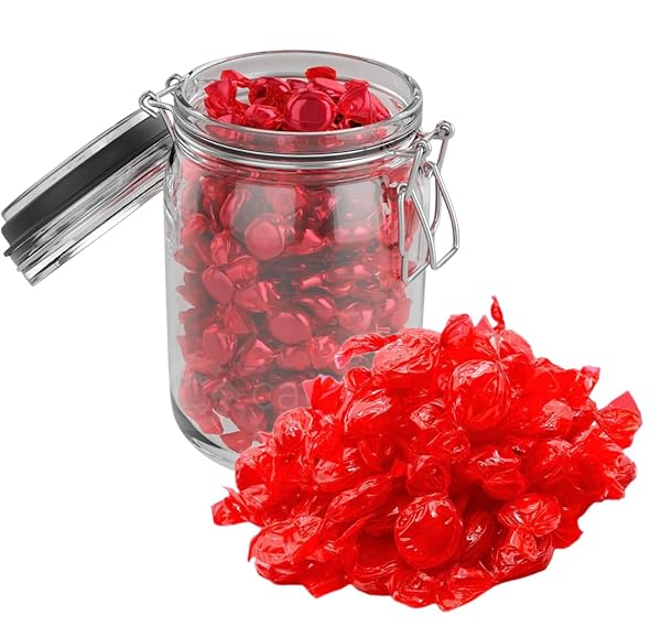 HARD CANDY CONFECTIONS | CINNAMON FLAVORED, ARTIFICIALLY FLAVORED, INDIVIDUALLY WRAPPED BON BONS | (NATURALLY FAT FREE (0G TRANS FAT) | 1.29 LBS, BONUS SAMEDAY SHIPPERS PEN