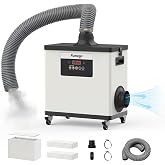 FUMEGO Laser Fume Extractor Compatible with xTool S1/P2/F1 Ultra Under 60W Laser Engravers, Fume Extractor 200W Power &amp; 177 CFM, Fume Extractor for Laser Cutter with HEPA Filter &amp; 11 Pre-Filters