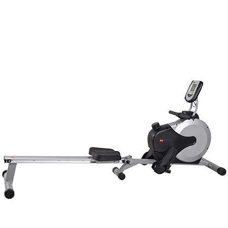 AsVIVA RA11 Rudergerät Ergometer Rower Cardio XI mit 8 manuellen Widerstandsstufen inkl. Multifunktionscomputer mit Pulsmessu