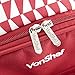 VonShef 4 Person Geo Red Outdoor Picnic Backpack Bag Set with Blanket – Includes 29 Piece Dining Set & Insulated Cooler Compartment to Keep Food Chilled for Longer