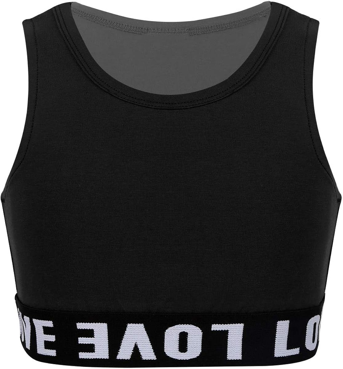 Yartina Kids Girls Long Sleeve Turtleneck Sports Dance Crop Tops Tight