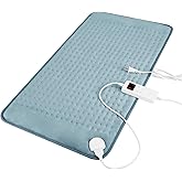 Electric Heating Pad for Body Pain Cramps Relief, Warmth, Auto Shut Off, 6 Heating Modes, 4 Timer Setting, Machine Washable, Moist&Dry Heat Options, Gift for Men, Women