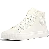 PF Flyers Center Off-White High Top Sneakers for Men and Women, Original Canvas Hi-Top Athletic Shoe, Unisex Sea Salt Shoes