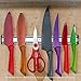 Monster Magnetic Knife Strip Holder To Organize Knives, Scissors, and Small Hand Tools - Great for Kitchen, Garage, Workshop, and Craft Room - 13.5 Inch Metal Rack - Wall Mounting Hardware Included