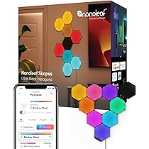 Nanoleaf Shapes LED Wall Lights, RGBW Smart Wall Panels with 16M+