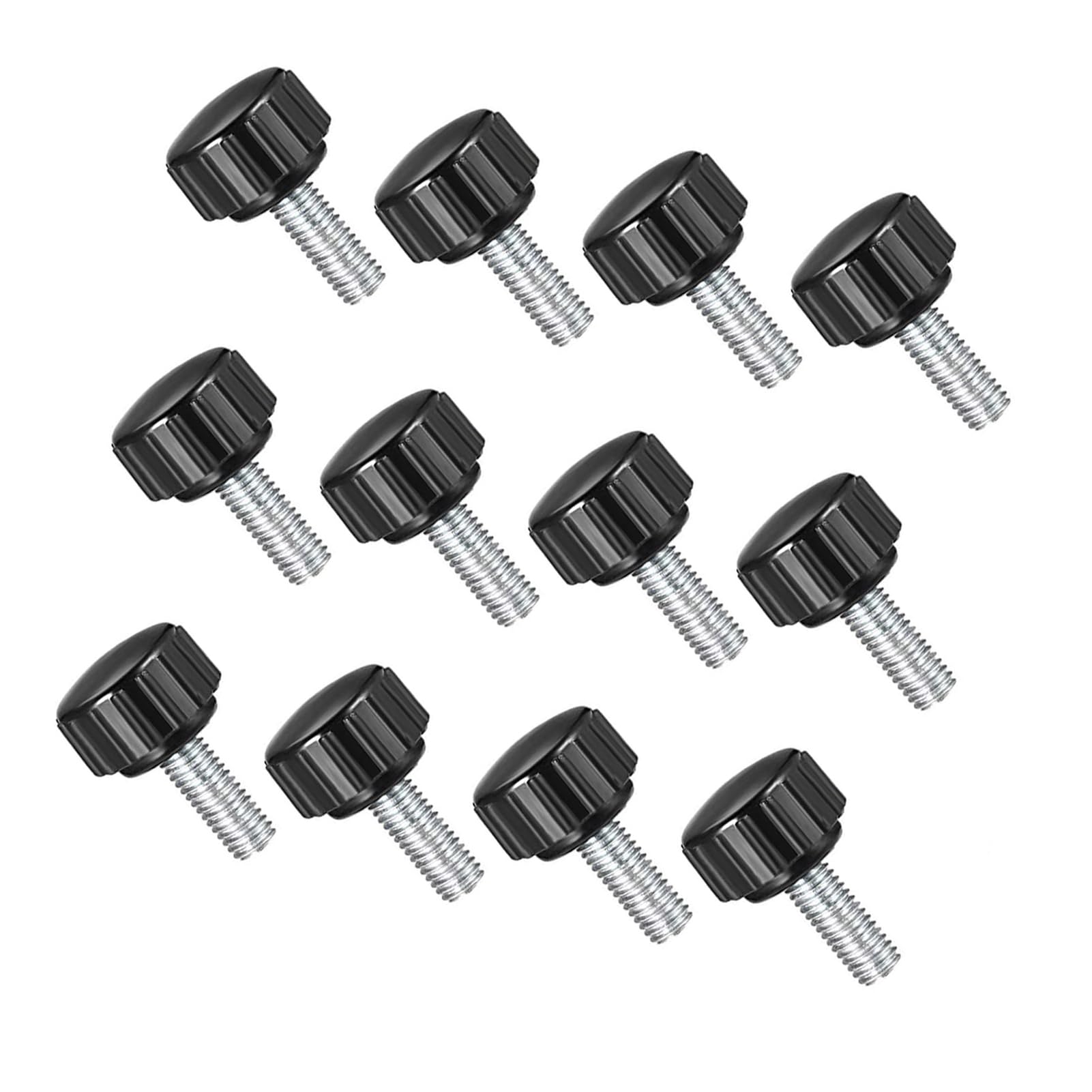 MACHSWON Knurled Clamping Knobs Grip Thumb Screw on Type for Saw, Drill Press, Lathe and Routing jigs Male Thread Knurled Clamping Knobs M4 x 20mm ​12pcs — image 1
