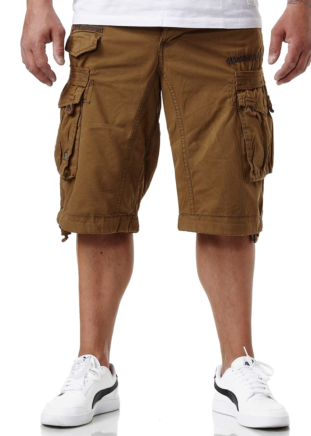 Geographical Norway Panoramique Basic Men's Shorts Khaki L, khaki